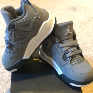 Retro 4s Cool Grey- toddler